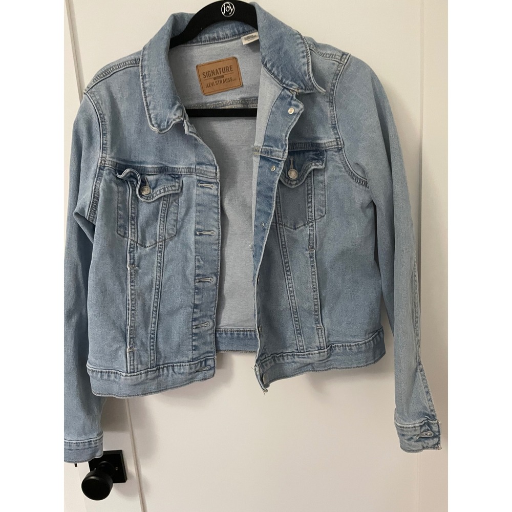 Signature‎ by Levi Strauss Gold Women's Light Wash Denim Trucker Jacket XL